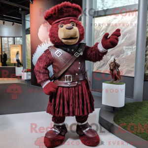 Maroon Bagpipe mascot...