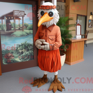 Rust Seagull maskot kostume...