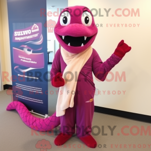 Máscara de cobra magenta...