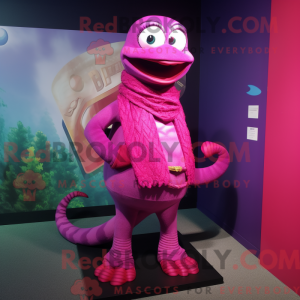 Máscara de cobra magenta...