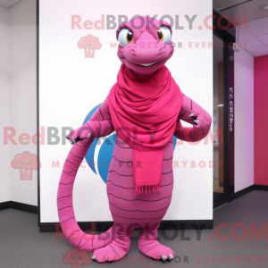 Máscara de cobra magenta...
