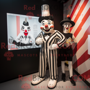 Cream Mime maskotdraktfigur...