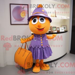 Lavender Orange Maskottchen...