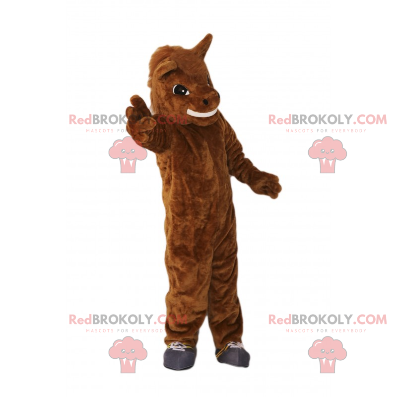 Mascote pônei - Redbrokoly.com