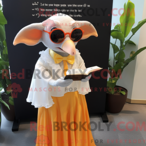 Orange Fruit Bat mascot...