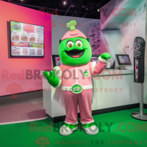 Pink Green Beer mascot...