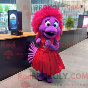 Disfraz de mascota Magenta...