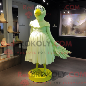 Green Canary mascot costume...