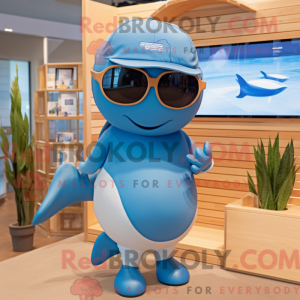 Peach Blue Whale maskerad...