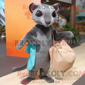 Personaggio mascotte grigio...