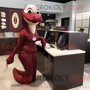 Maroon Titanoboa mascot...