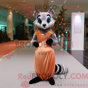 Peach Civet maskot kostume...