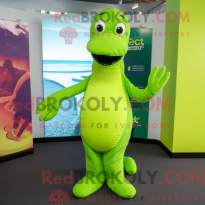 Limegrøn Loch Ness Monster...