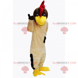 Mascotte gallina beige - Redbrokoly.com