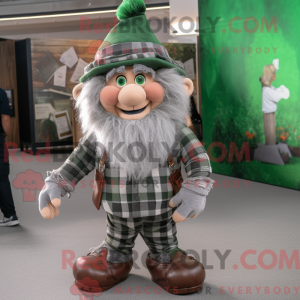 Gray Leprechaun mascot...