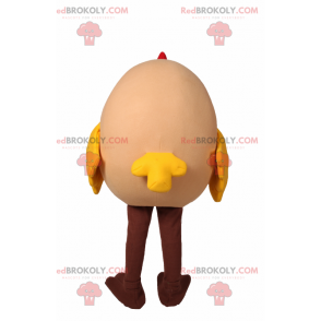 Mascota de gallina redonda - Redbrokoly.com