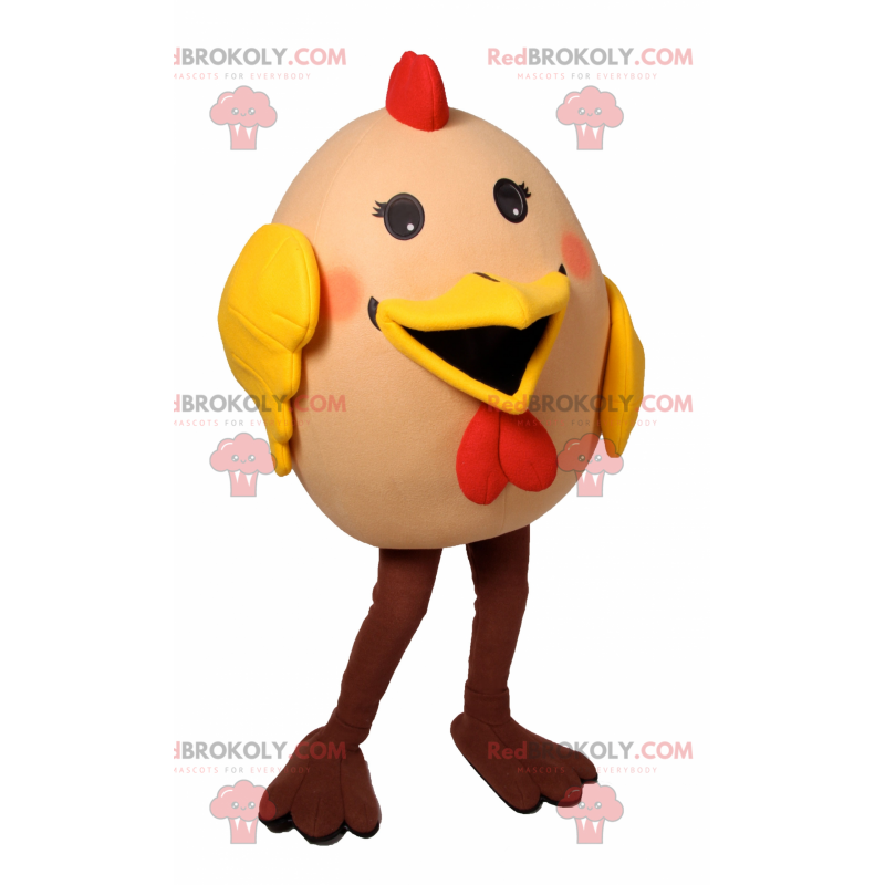 Rundes Hühnermaskottchen - Redbrokoly.com Rundes Hühnermaskottchen - Redbrokoly.com