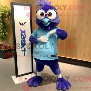 Lavender Blue Jay mascot...