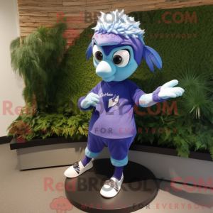 Lavender Blue Jay mascot...