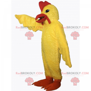 Gul kycklingmaskot - Redbrokoly.com
