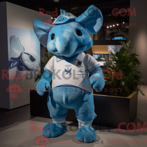 Blue Rhinoceros mascot...