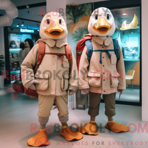 Tan Geese Maskottchen...
