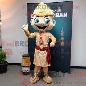 Tan Biryani mascottekostuum...