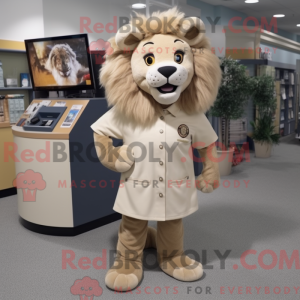 Tan Lion-maskotdraktfigur...