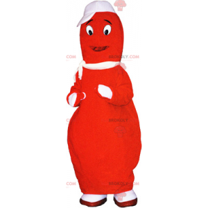 Mascote de boliche laranja - Redbrokoly.com