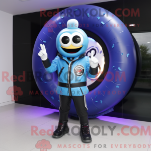 Blue Donut-maskotdraktfigur...
