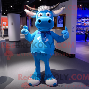 Blue Cow-maskotdraktfigur...