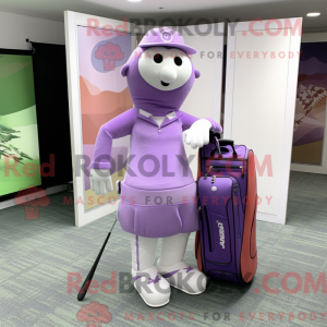 Lavendel golfbag maskot...