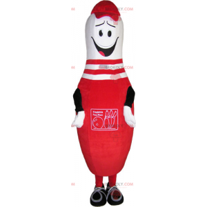 Red bowling mascot - Redbrokoly.com