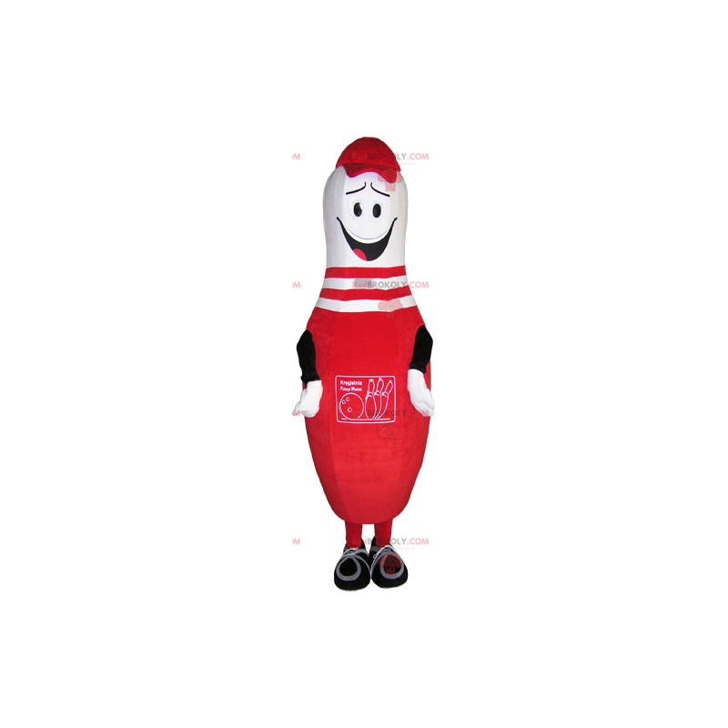 Mascote de boliche vermelho - Redbrokoly.com