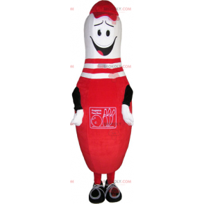 Mascote de boliche vermelho - Redbrokoly.com