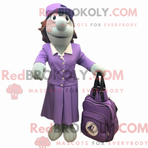 Lavendel golftaske maskot...