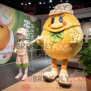 Peach Caesar Salad mascot...