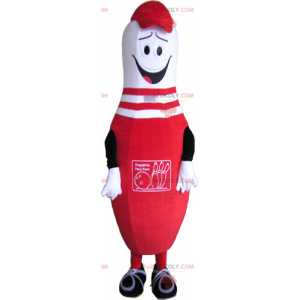 Red bowling mascot - Redbrokoly.com