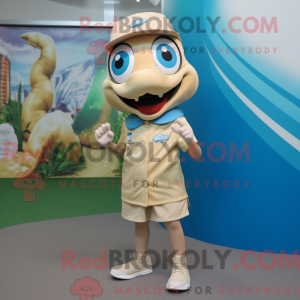 Mascotte de Barracuda beige...