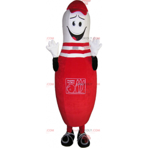 Red bowling mascot - Redbrokoly.com