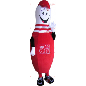 Mascotte di bowling rossa - Redbrokoly.com