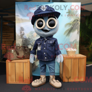 Disfraz de mascota Navy...