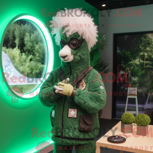 Máscara Forest Green Llama...