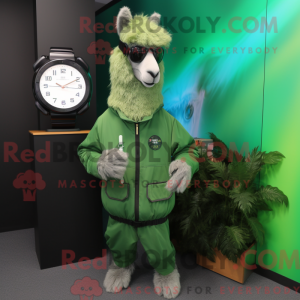 Forest Green Llama maskot...