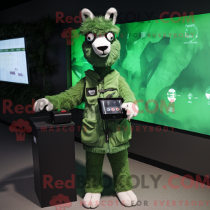Máscara Forest Green Llama...