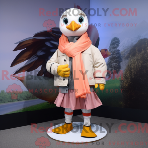 Peach Gull-maskotdraktfigur...