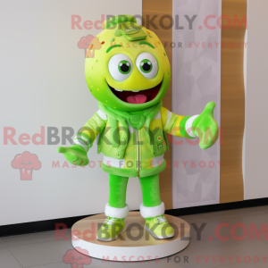 Postava maskota Lime Green...