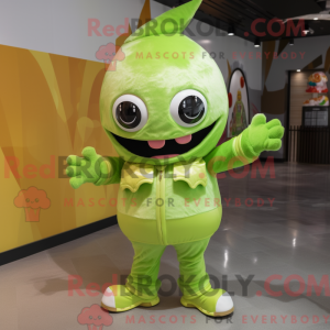 Lime Green Ice Cream mascot...