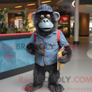 Black Baboon mascot costume...