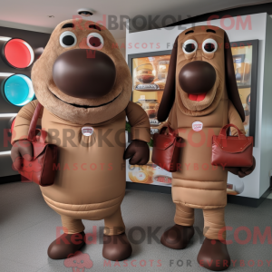 Brown Hot Dogs mascot...